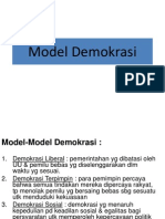 Model-Model Demokrasi dan Prinsip-Prinsipnya