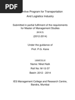 Download Incentive Program for Transportation and Logistics Industry by Ravi Lagu SN182989603 doc pdf