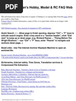 Download Alans Hobby Model  RC FAQ Web Links at 5 Oct 2012 by Javier Garcia Bartolome SN182991280 doc pdf