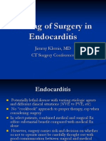 Timing of Surgery in Endocarditis