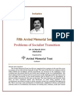 Invitation - Fifth Arvind Memorial Seminar