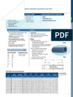 TWOP/TBOP Series: Chemfluor® PTFE Fluroropolymer Helically Convoluted Inner Tube Unbraided - Open Pitch