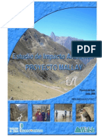 Resumen Ejecutivo Estudio Impacto Ambiental Proyecto Minero