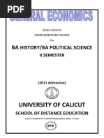 University of Calicut: History/Ba Political Science