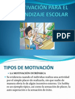 Motivacion para El Aprendizaje