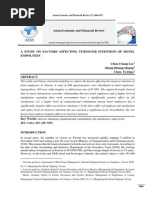 Download A STUDY ON FACTORS AFFECTING TURNOVER INTENTION OF HOTEL EMPOLYEES by chamaraya SN183047537 doc pdf