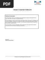 Project Charter Template: Purpose of The Document