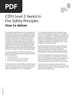 CIEH Level 2 Award in Fire Safety Principles: How To Deliver