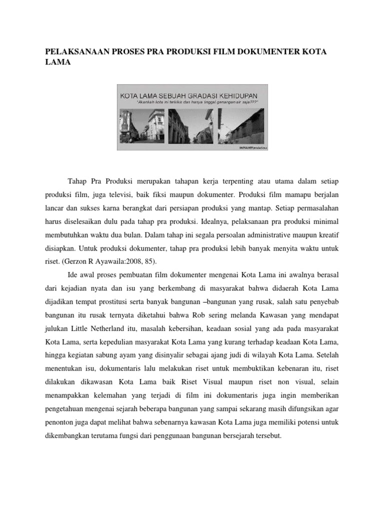 Produksi Film Dokumenter Docx