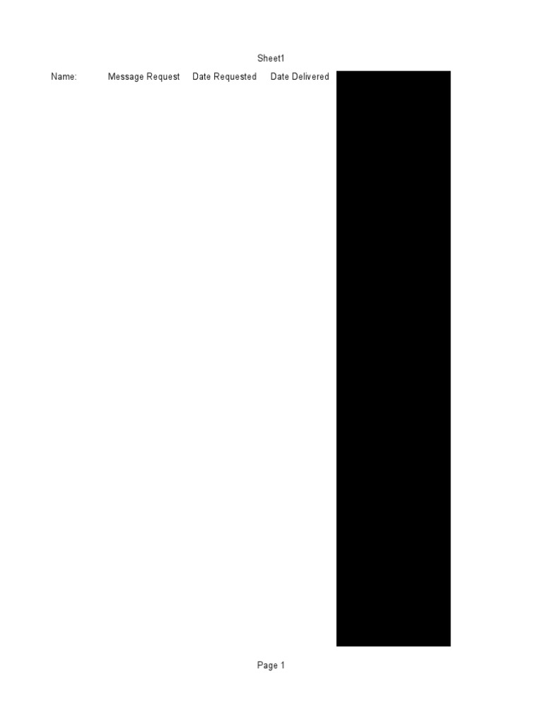 Message Request Log Overview | PDF | Law