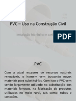 PVC - Uso Na Construção Civil: Instalação Hidráulica e Sanitária