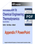 Introduction To Chemical Engineering Thermodynamics: Appendix F Powerpoint