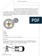 Engrenagens exercícios física mecânica