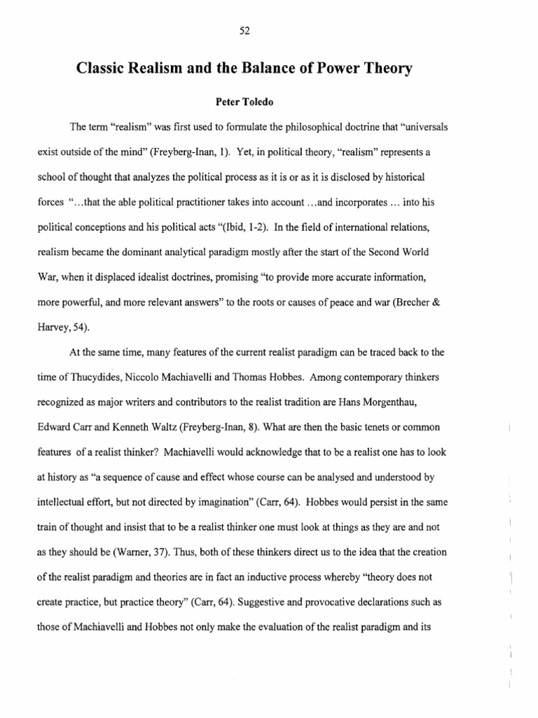 Essay on Realism
