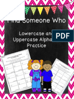 Find Someone Who Uppercase and Lowercase Letters1 PDF