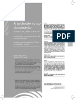 A Inclusão Como Processo de Dominacao