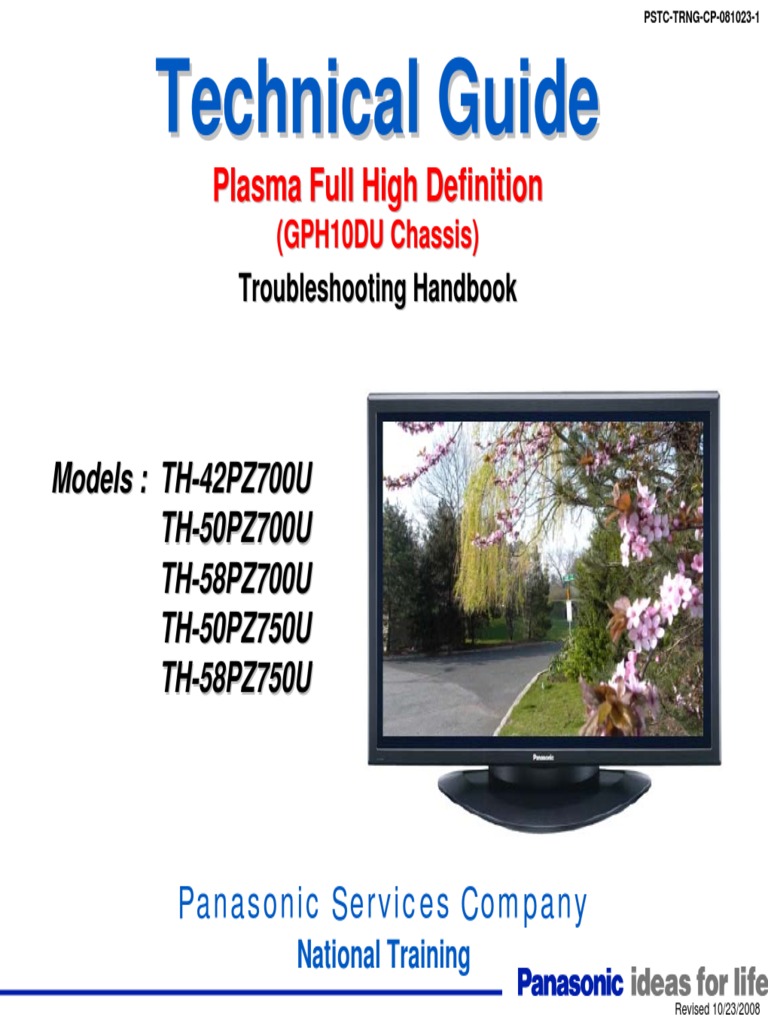 Tecnica Guia Panasonic TH-42PZ700U | PDF | Electrical Connector | Ac ...