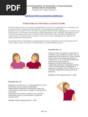 Esercizi Rachide Cervicale Pdf