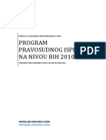 Program Pravosudnog Ispita Na Nivou Bih 2010 PDF