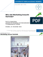 Wie Viel Marketing Braucht Vertrieb Prof Dr Enke