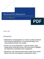 Operational Risk Management