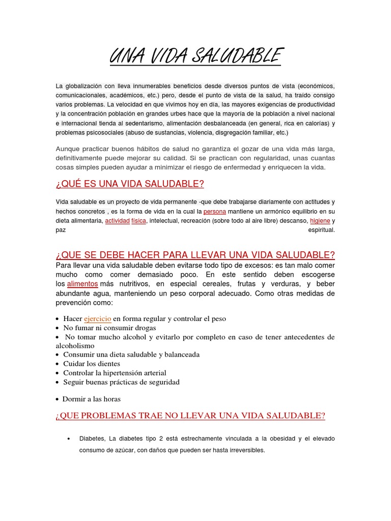 Una Vida Saludable | PDF | Dieta | Alimentos, image size:768x1024