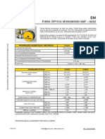 SMF G652 Fibra Óptica Monomodo para Redes y Cableado Estructurado