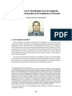 Álvarez Undurraga - Importancia de la metodología de la investigación Jurídica en la formación de los estudiantes de drecho