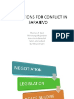 Resolutions For Conflict of Sarajevo
