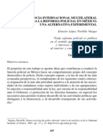 La Asistencia Internacional Multilateral para La Reforma Policial en México: Una Alternativa Experimental