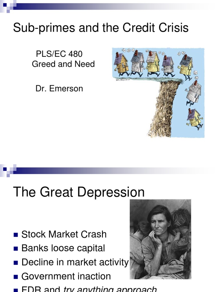 The Mortgage Crisis Pdf Financial Crisis Of 2007 2008 Subprime