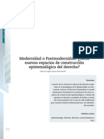 Ibarra Peñaranda - Modernidad o postmodernidad - Hacia nuevos espacios de construcción epistemológica del derecho