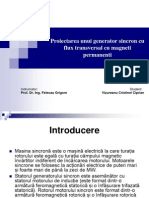 Proiectarea Unui Generator Sincron Cu Flux Transversal Cu Magneti Permanenti