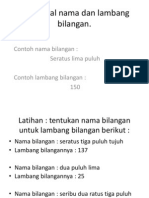 Mengenal Nama Dan Bilangan