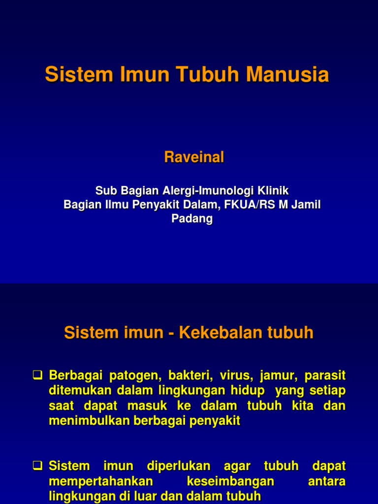 Sistem  imun  tubuh manusia  ppt  Sistem  imun  tubuh manusia  ppt