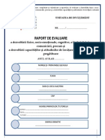 Raport de Evaluare Clasa Pregatitoare PDF