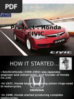ANALYSIS OF MARKETING MIX OF HONDA CARS IN INDIA