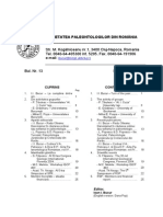 Acta Palaeontologica Romaniae Buletin Informativ Nr. 13