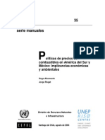 Politicas de Precios de Combustibles en America Latina