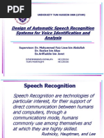 Speech Recognition UTHM