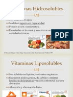 Vitaminas Hidro y Liposolubles