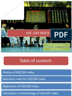 KSE 100 INDEX Presentation by Azam Khalid