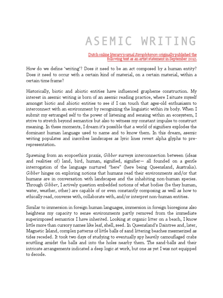 Asemic Writing Pdf Cognitive Science Epistemology