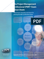 PMP Cheat Sheet PDF