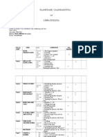 Planificare Calendaristica LA Limba Engleza: NO. of Unit Unit S. C NO. Hours Week Obs