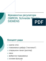 Frekventni Regulatori OMRON, Schneider Electric, SIEMENS-Ivan Deljanin - Pps