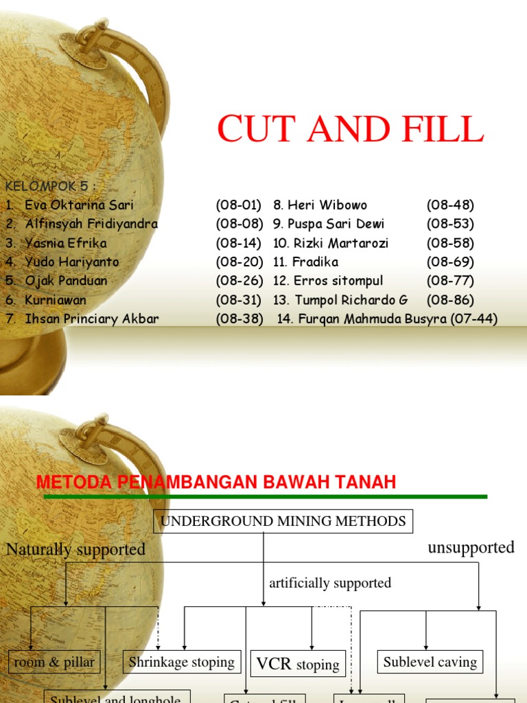 Metode Cut and Fill dalam Penambangan | PDF