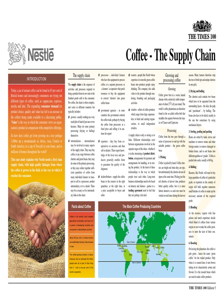 Nestle Coffee Supply Chain PDF Coffee Nestlé