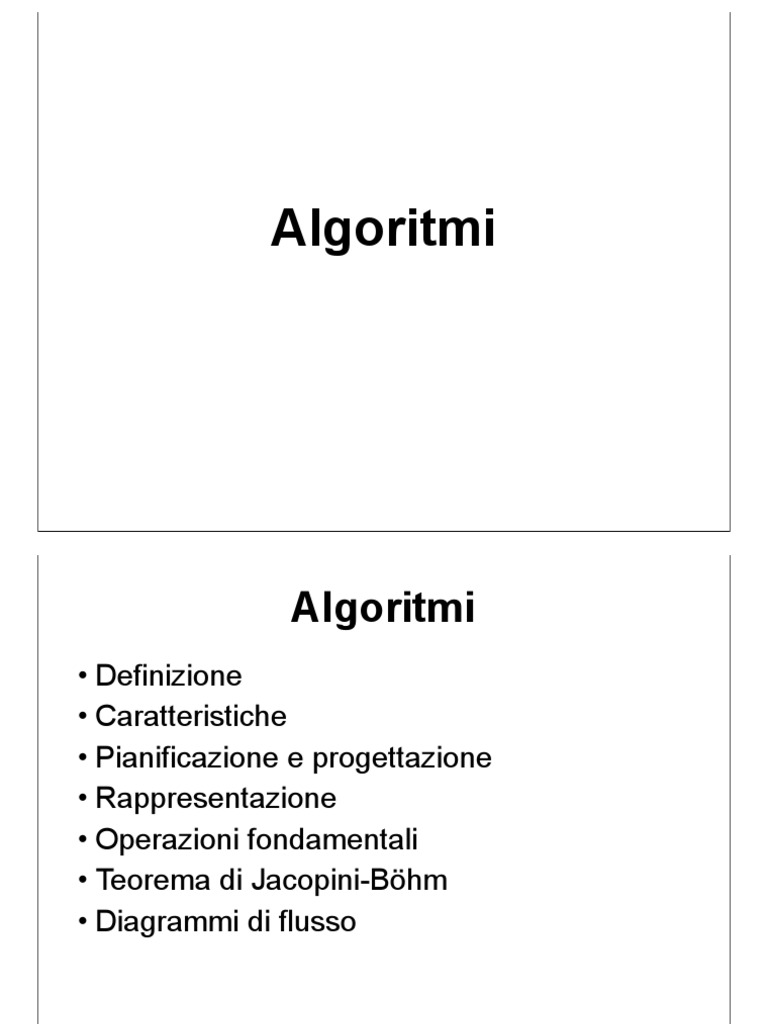 Algoritmi I