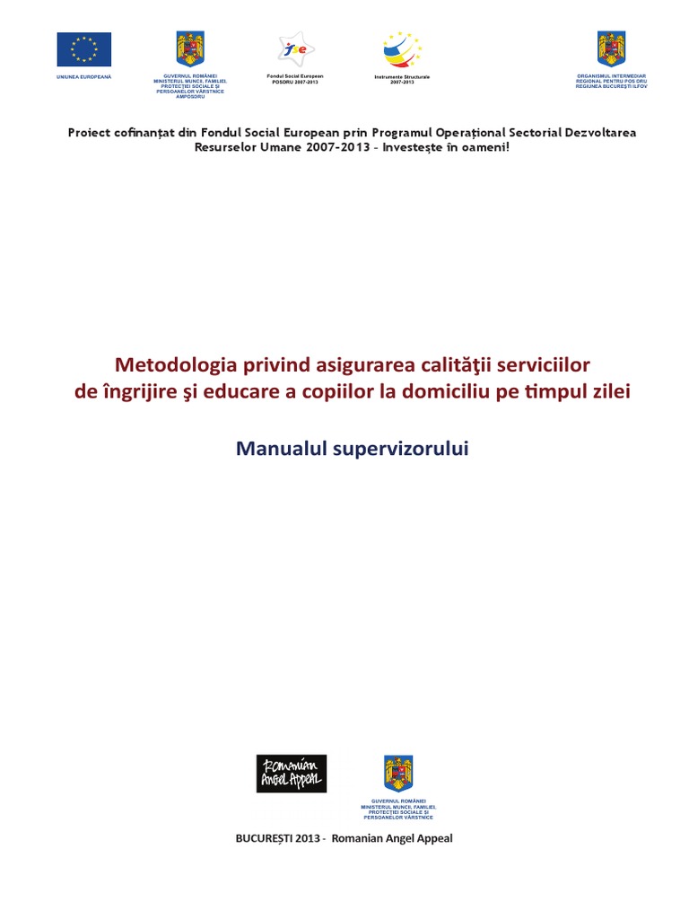 Manualul Supervizorului FINAL | PDF